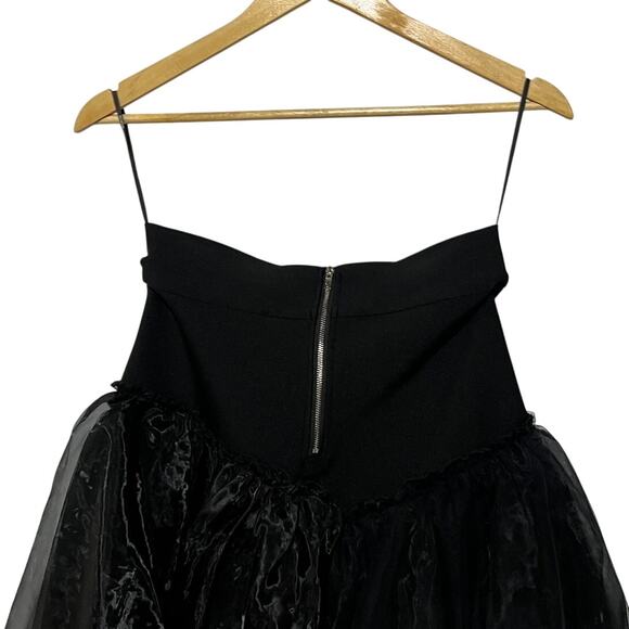 GRACIA WOMENS SIZE MEDIUM TULLE LAYERED BANDAGE SKIRT BLACK WITCHY FAIRY SWIFTIE - Picture 9 of 15